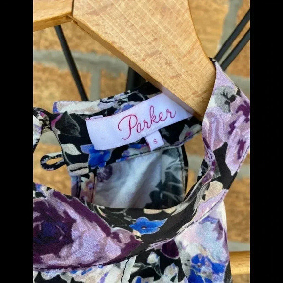 Parker Noemi Floral Silk Dress Size S - Picture 11 of 15